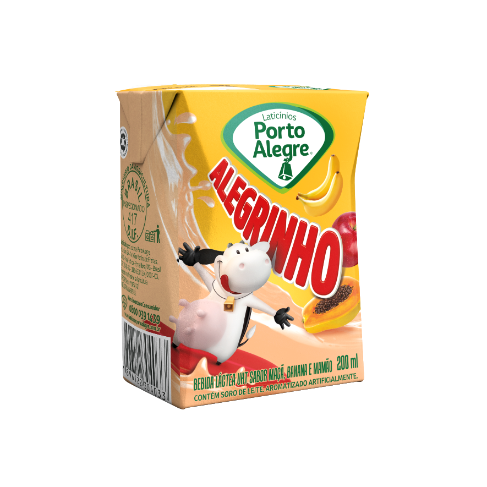 Alegrinho Sabor Maçã, Banana e Mamão 200ml