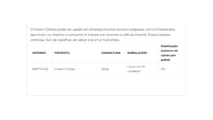 Cream Cheese 300g cliente