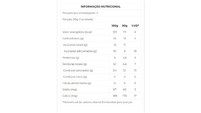 Iogurte integral com preparado de maçã sabor baunilha 360g nutri